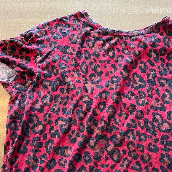 Zara Tops - Red Zara Leopard Top